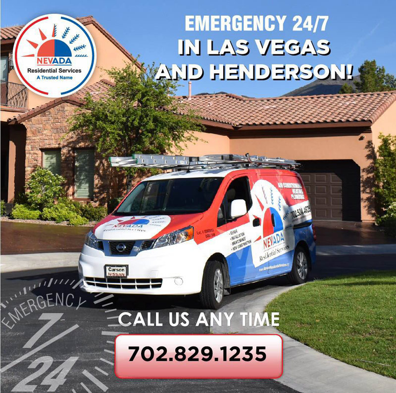 Emegrency 24/7 HVAC Services in Las Vegas or Henderson