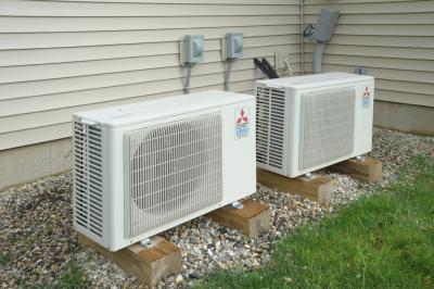 Ductless mini-split system - 9,000 BTU Mitsubishi 18 SEER Heat Pumps